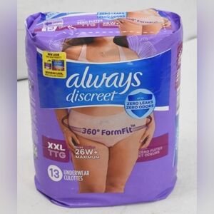 ▪️◾️▪️ Always Discreet Maximum Absorbency Underwear, Size XXL  #discreet ✔️